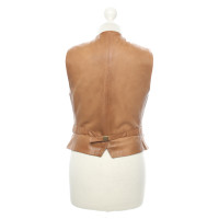 Ralph Lauren Vest Leather in Brown