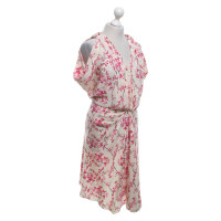 Balenciaga Seidenkleid mit floralem Muster