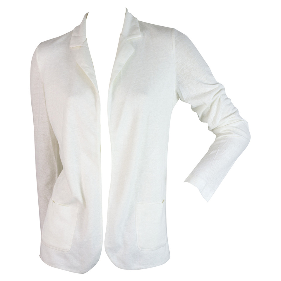 Majestic Filatures Jacke/Mantel aus Leinen in Weiß