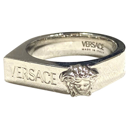 Versace Ring Steel in Silvery