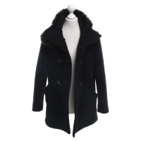 Prada Coat with woven fur collar