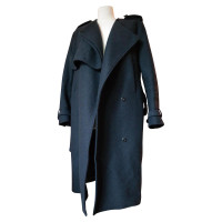 Acne Jacket/Coat Wool in Blue