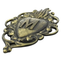 Moschino Brooch in Khaki