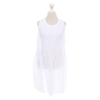 0039 Italy Kleid aus Leinen in Weiß