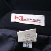 Karl Lagerfeld Shorts aus Wolle in Blau