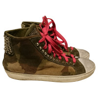 Patrizia Pepe Lace-up suede high trainers