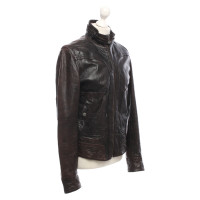 Drykorn Jacket/Coat Leather in Brown