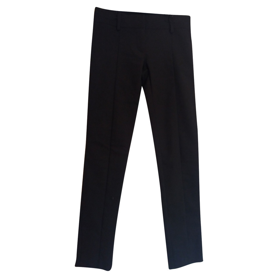 Patrizia Pepe Paire de Pantalon en Coton en Noir