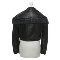 Versace Jacket/Coat Leather in Black