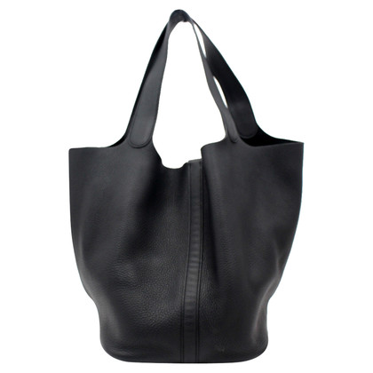 Hermès Picotin Leather in Black