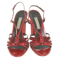 Casadei Sandals Patent leather in Red