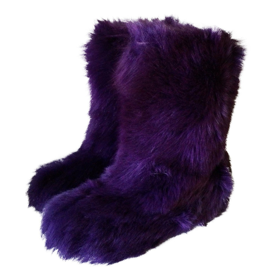 Moschino Cheap And Chic Fake Fur Boots