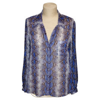 Diane Von Furstenberg Zijden blouse met slangenleer-print