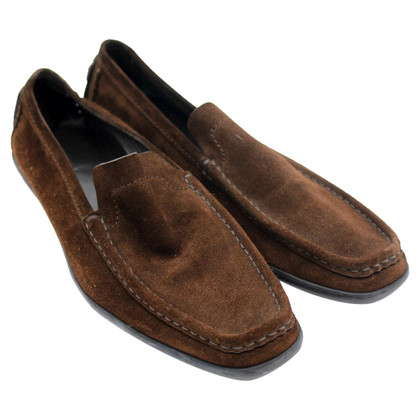 Gucci Slippers/Ballerinas Suede in Brown