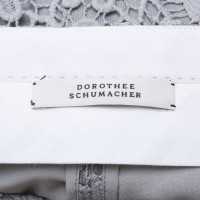 Dorothee Schumacher Light gray trousers with crochet lace