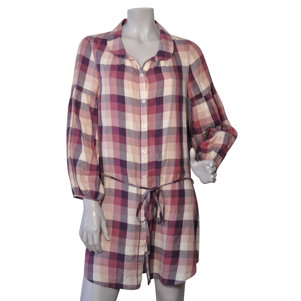 Closed Checkered long blouse