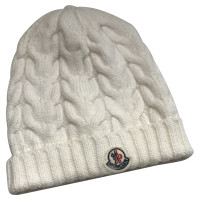 Moncler Hut/Mütze aus Wolle in Weiß