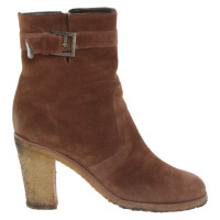 Fendi Ankle boots Suede in Brown