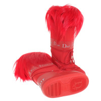 Christian Dior Schnee-Boots mit Pelzbesatz