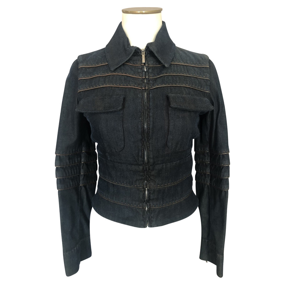 Fendi Jacket/Coat Jeans fabric in Blue