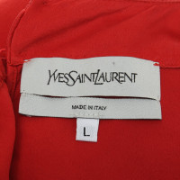 Yves Saint Laurent Silk top in red