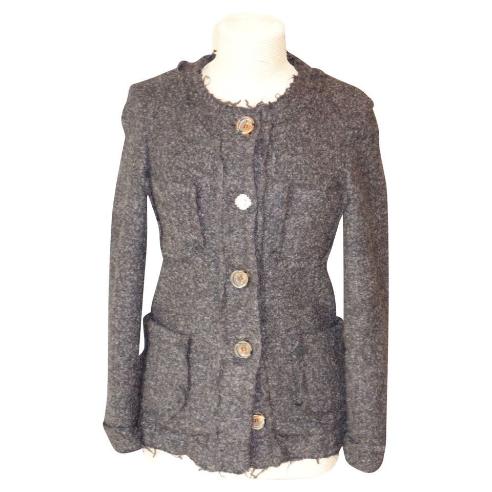 Semi Couture Jacket/Coat Wool in Brown