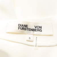Diane Von Furstenberg Oberteil aus Seide in Creme