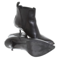 Acne Leather ankle boots in black