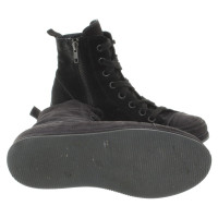 Ann Demeulemeester Suede Sneakers Anthracite