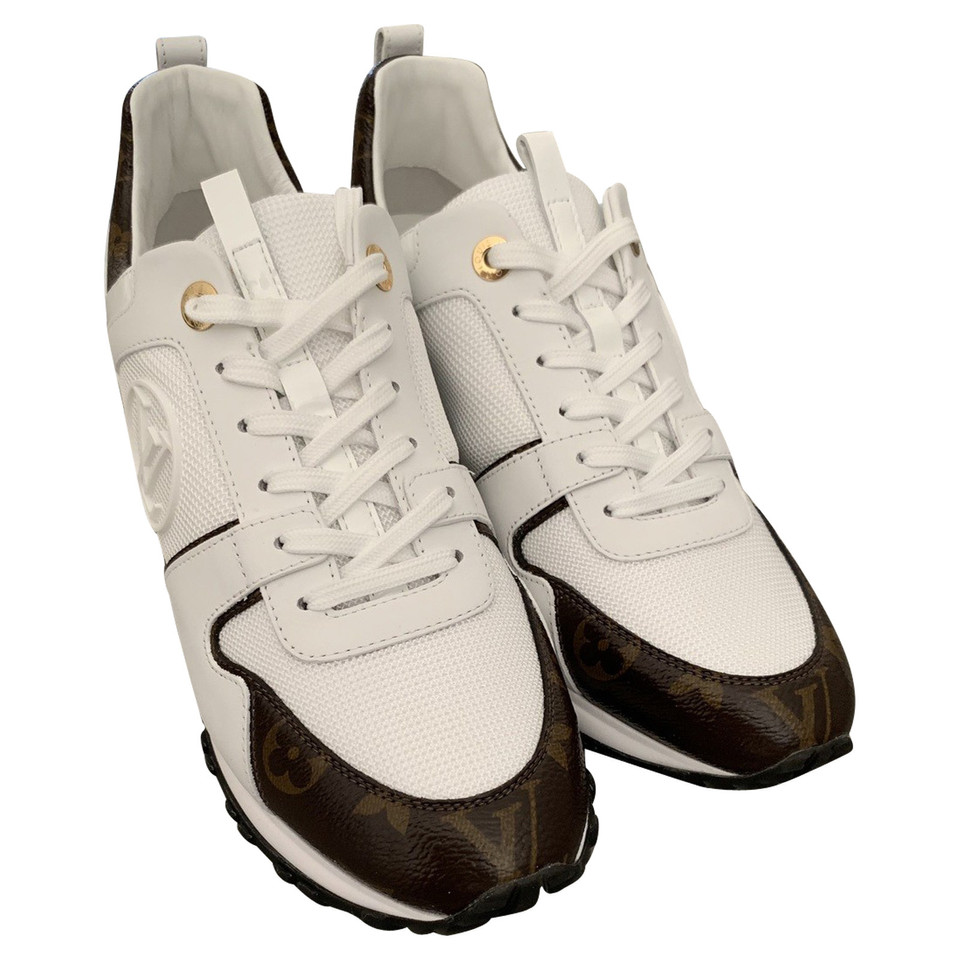 Louis Vuitton Sneakers aus Leder in Weiß