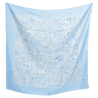 Hermès Silk scarf in blue tones
