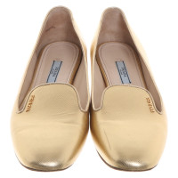 Prada Goudkleurig Ballerina's