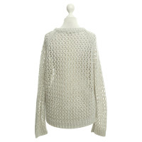 Iro Knitted sweater in silver gray