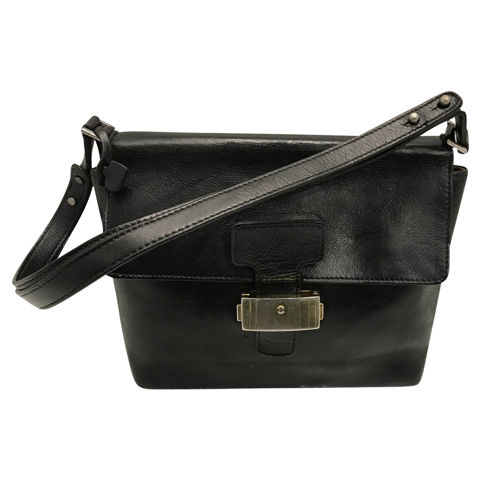 Delvaux Handbag Leather in Black