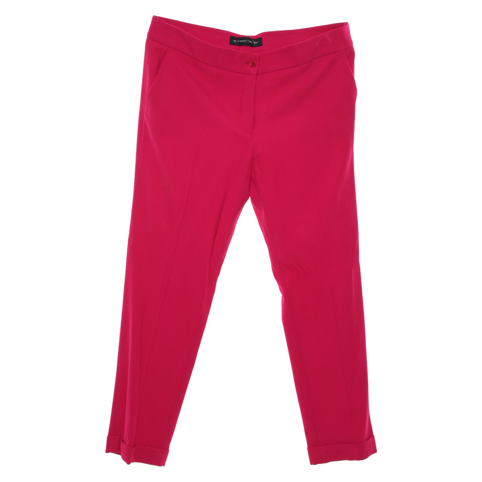 Etro Hose aus Wolle in Fuchsia