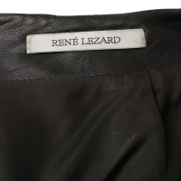 René Lezard Langer Rock aus Leder