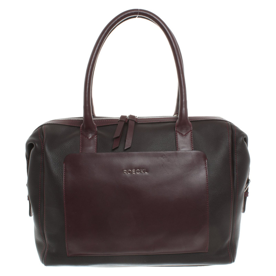 Roeckl Handbag Leather in Bordeaux