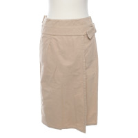 Max Mara Rock aus Baumwolle in Beige