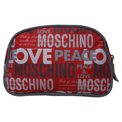 Moschino Clutch aus Canvas