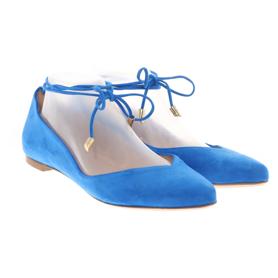 Aperlai Chaussons/Ballerines en Cuir en Bleu