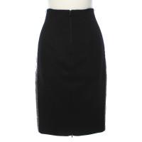 Msgm skirt in black / silver