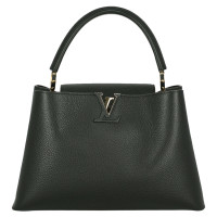 Louis Vuitton Capucines MM36 aus Leder in Schwarz