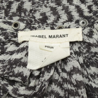 Isabel Marant For H&M Zijden blouse in crème / grijs