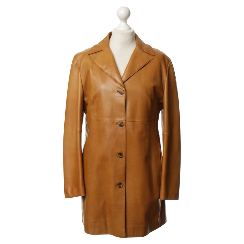 Burberry Manteau de cuir