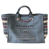 Chanel Shopper aus Baumwolle in Grau