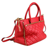 Moschino Shopper Leather in Red