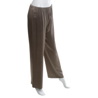 P.A.R.O.S.H. pantaloni di seta in marrone chiaro