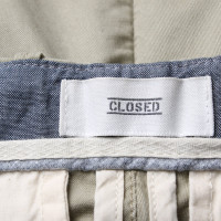 Closed Hose aus Baumwolle in Beige
