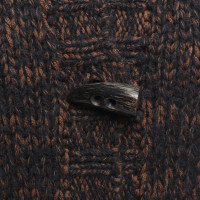 Dolce & Gabbana Gilet lavorato a maglia in marrone / grigio