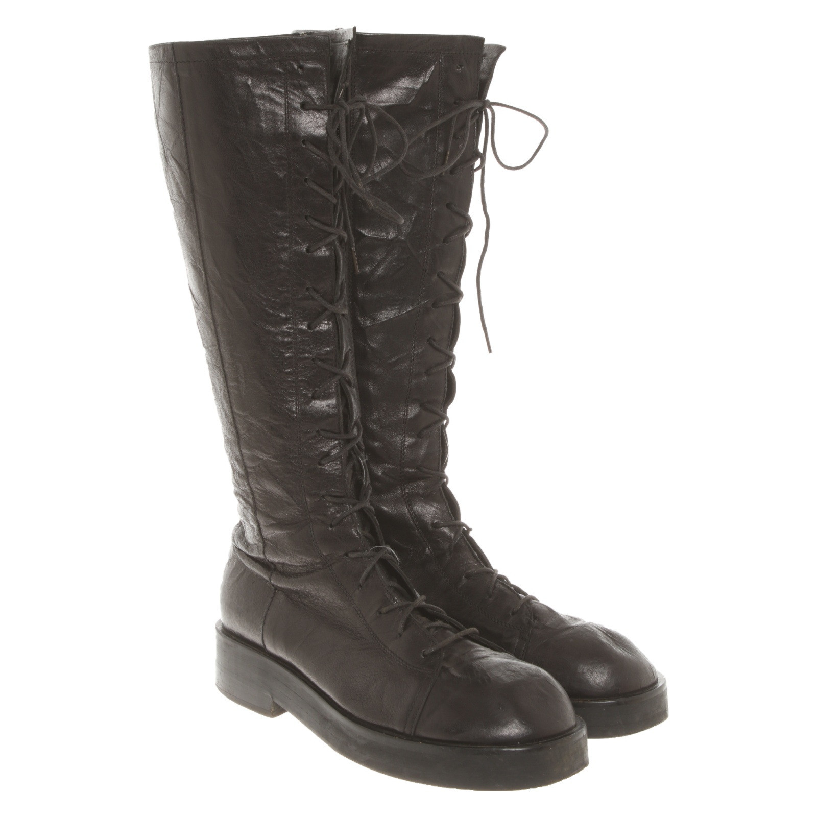 Rundholz Stiefel aus Leder in Schwarz - Second Hand Rundholz Stiefel aus  Leder in Schwarz gebraucht kaufen für 144€ (5704099)